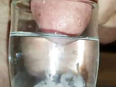 Extreme Closeup Huge Thick Load of Cum Edged Out Into Cup of whather