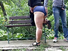 Mother-in-law let her son-in-law pee on her gorgeous ass in panties