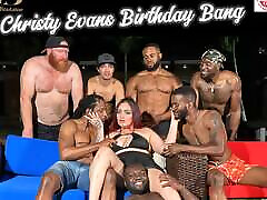christy evans ordinato un bbc compleanno gangbang