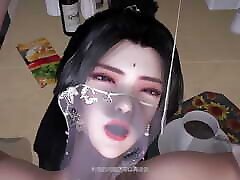 3D Japanese cosplay slut got fucked by a big old dick