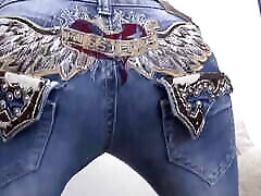 Pamper My Jeans Butt and Jerk off at the Same Time