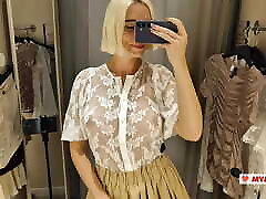 Sexy Try On Haul Transparent Clothes, Completely See-Through. At The Mall. rough anal pound fetish
