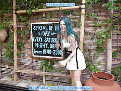 She only needs her XL Strap-on-me dildo to make herself cum - French Vlog Bali Pool