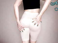 sculacciata pantaloncini di cotone pawg in pantaloncini yoga