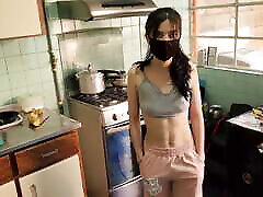 Sexy maid gets fucked by her boss&039;s step son in her work kitchen