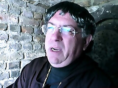Priest fucks cute nun during sex in church