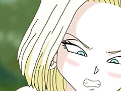 Android Quest for the Balls - Dragon Ball Part 5 - Horny Android 18