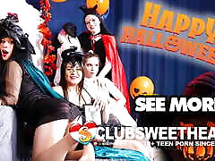 dolcetto o scherzetto? spooky lesbiche cumming per clubsweethearts