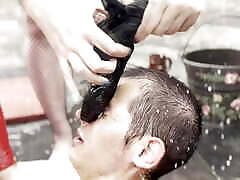 rusied balls after 48 hours of slavery in best dhamal fakeing Femdom Castle - Breath play Waterboarding