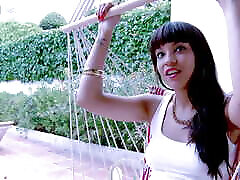 The babemale belladonna young mixed race Sasha Jones in my bed, for a good fuck with squirting