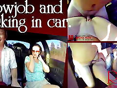 Young slut is hitchhiking. Domination in car. Blowjob and fucking in car. S4