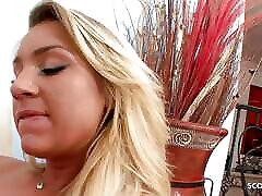 Lesbian Step-Sister tricked tanned Saggy Tits to First Time Lesbian Sex