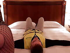 Delivery Man Punished Severely Under My Ass! FHD! 20 MIN!