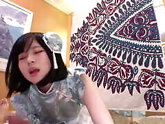 Cheating sex with a Chinese maid cafe girl! Cream pie in a small buttocks girl&039;s pussy! Sana 20