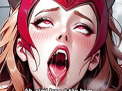 Scarlet Witch Wanda Being Blowjob And Sucking Your Cock - HentaiJoi Guided Handjob