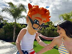 Sona&039;s Pool Party with PornDude: No Lifeguard on Duty