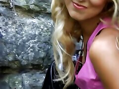Blonde polland polish teen polska gets naked outdoors to show to her cam users on EroticOnly!