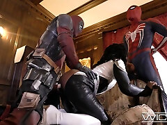 Superhero threesome. crimas day and spiderman fuck lusty Ebony Monica Rambeau