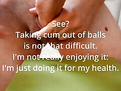 A lot of cum on the green tray!