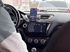 Jerking off in a taxi secretly, lots of thick cum in the car! Jerking off in a taxi secretly, lots of thick cum in the car!