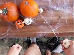 przeleciał seksowną dziewczynę na halloween