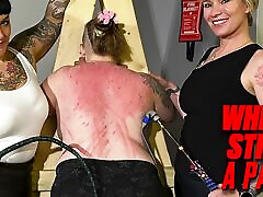 Whipping and Strapping a Pain Slut Featuring Nichole
