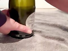 Biggest bottle so far - see my pussy swallow this. Best bit at the end