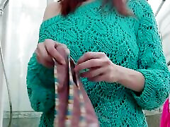 I Knitted Myself a Top and a Sweater, Bragging