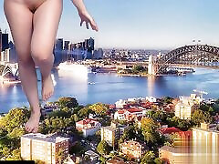 Sexy Giantess Naked Body Inflation: Dominating the Planet