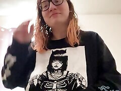 Giantess Nerdy Lingerie Try-On