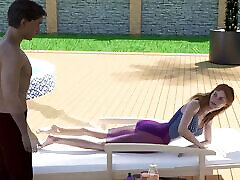 My Stepbrother&039;s Wife 29 John&039;s Bulge Pressed Against Jennifer&039;s Butt Whille Applying Sunscreen