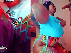 DC GIRL SUCKS SLOPPY BBC IN 3D!