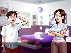 hermanastra sexy se folla agresivamente la cara a su hermanastro más joven!!!