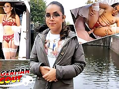 tedesco scout-curvy latina teen con gli occhiali esperanza del horno pick up per casting cazzo