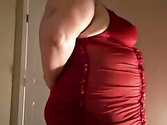 Striptease BBW Fat Tits Hairy Pussy Fat Belly