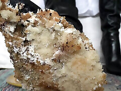 Boot Meal! Eating Cake From Soles POV, Lady Victoria Valente