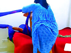 Hot Mom Tied Up Stepson&039;s hand and give him rough fuck when husband not at home