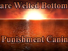 Bare Welted Bottoms - A Caning Punishment