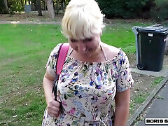 BORIS SCHWARZ: Horny Trucker Nails Blonde Slut On Parking Lot