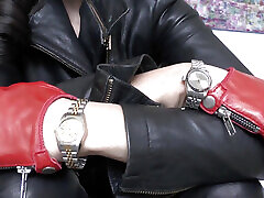 Beautiful Wristwatches and sunny leone big ass videos Leather Gloves, JOI Lady Victoria Valente