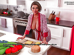 Busty Stepmom Gives Stepson A Blowjob Under The Kitchen Table. They Almost Get Caught By Stepaunty - Life in Santa County - 2