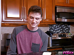 Kat Marie&039;s Huge Boobs Bounced as Stepsons Spit Roast Her!