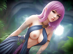 Softcore Digital Art Compilation Featuring Fantasy Settings