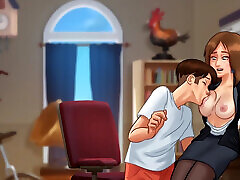 Teacher with student.Reward from teacher.Summertime saga