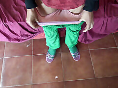 Turkish Stepmother Shows Her Hairy cutie drink piss And Asshole To 18 Year Old Stepson