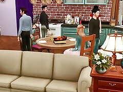 TV Show&039;s shoplifter lexi lore Adaptation Series Friends vol.3 Group Orgy at Home