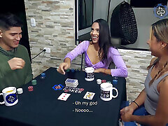 Black Chip Poker Game Turns Into Hot FFM Threesome Gaby Jimenez, Kattha Dawsoon, Ray Dimarco