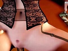 Auntie Cass gives a blowjob under the englist xxxx video and gets her cunt rammed - 3D