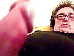 Grandfather shows his penis