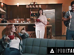 PURE TABOO LOOKALIKES REVERSE GANGBANG STEPSON! Shay Sights, Reagan Foxx, Lexi Luna, & Sophia Locke
